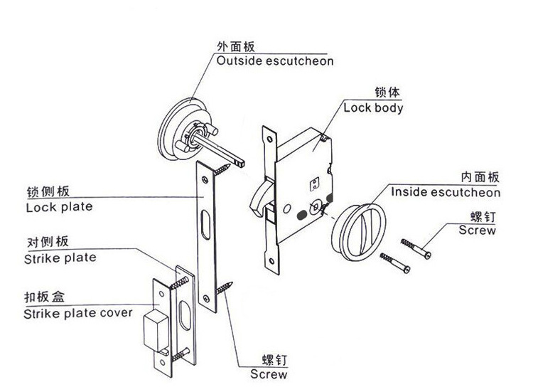 95视频在线观看网站95视频网RSL-610BK 室内移门拧手锁