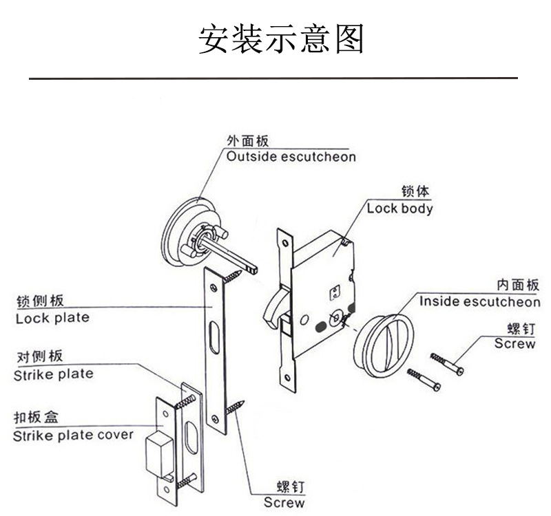 95视频在线观看网站95视频网RSL-608BK 方形移门锁